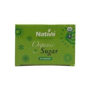 Native Organic White Crystal Sugar Packet 50 count (Pack of 18 