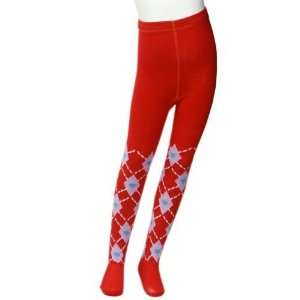 Red Plaid Girls Fashion Tights Size S (1   3 Years) Baby