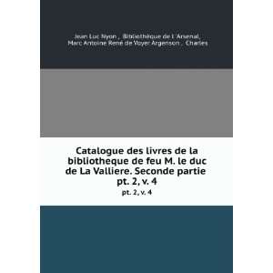  Catalogue des livres de la bibliotheque de feu M. le duc de La 