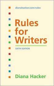 Rules for Writers, (0312452764), Diana Hacker, Textbooks   Barnes 