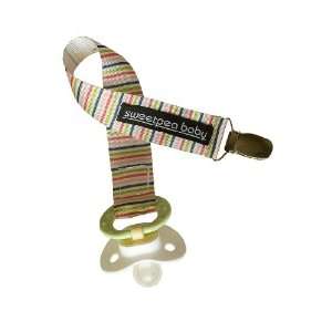  Sweet Pea Baby Pacifier Clip   Pink Carnival Stripes Baby