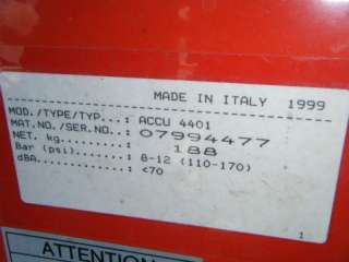 Accu Turn Tire Changer Machine ACCU 4401 Italy  