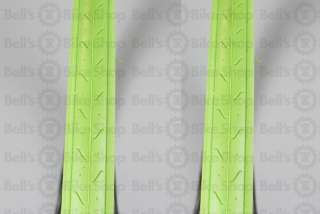 CST C740 Tires PAIR 700x23 LIME GREEN Track Fixed Road  