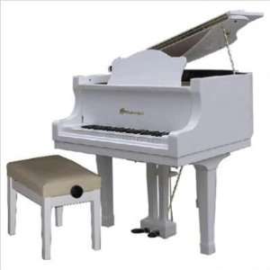  Schoenhut Piano Company 49 Key Pro Baby Grand Piano (white 