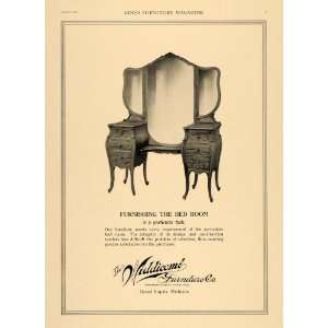   Furniture Bedroom Mirror Dresser   Original Print Ad