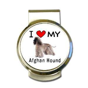  I Love My Afghan Hound Money Clip