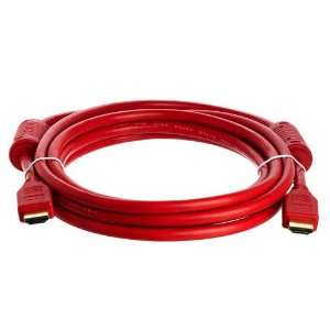 10 FT Red High Speed HDMI Cable Version 1.3 Category 2   1080p   PS3 