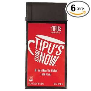 TIPUS Chai Now Tea, Latte, 12 Ounce (Pack of 6)  Grocery 