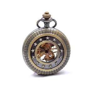   Wind Hunter Pocket Watch Collections White Dial Arabic Number 026