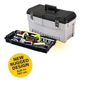  Stack On PB 23 23 Inch Pro Tool Box, Black/Gray