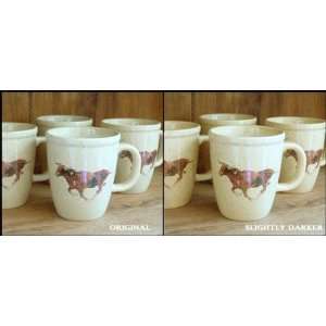  Classic West Collection Longhorn Mug (SDC)   Set of 4 