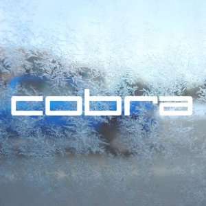  COBRA GOLF CLUBS White Decal Car Window Laptop White 