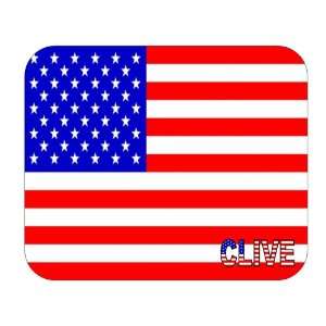  US Flag   Clive, Iowa (IA) Mouse Pad 