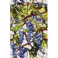 NEW Privacy Stained Glass Window Film Tint Grape Decor  