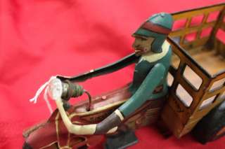 MARX MAR VINTAGE TIN WIND UP SPEED BOY DELIVERY TOY  