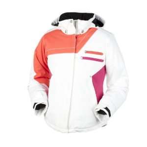  Obermeyer Ciara Jacket White/Hot Coral/Fuschia Sports 