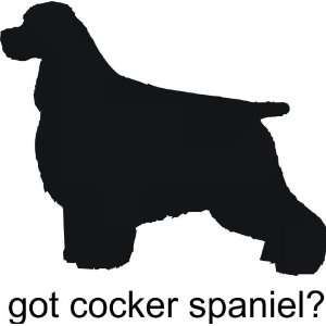  cocker spaniel   Removeavle Vinyl Wall Decal   Selected Color Navy 