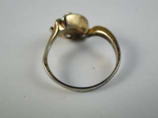 Vintage 14K Solid Gold Diamond Engagement Ring Scrap Size 8.5 2.5 