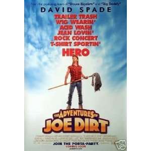  Adventures of Joe Dirt Reg 27x40 Original Movie Poster 