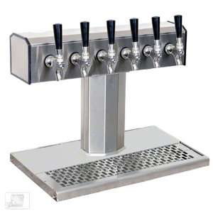  Glastender BT 6 SS Stainless Steel 6 Faucet Tee Tower 