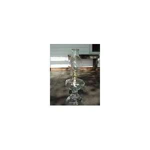    Country Collectible Glass Oil/Kerosene Lamp 