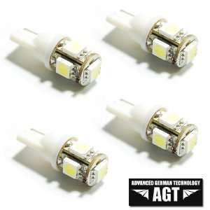 AGT Brand 194 168 5 SMD White High Power LED Car Lights Bulb (Pack of 