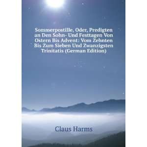   Sieben Und Zwanzigsten Trinitatis (German Edition) Claus Harms Books