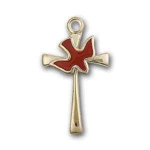  Gold Filled Cross / Holy Spirit Medal Jewelry