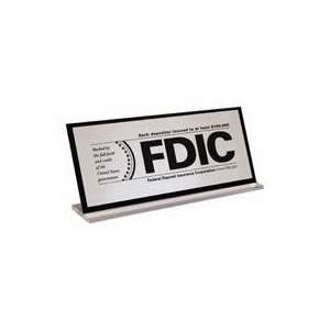  MMF Industries 2840111N00 Counter Style FDIC Signs With 
