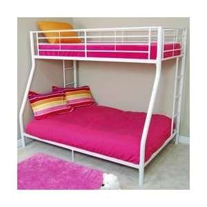  Bunk Bed   Sunrise Twin / Double Size Bunk Bed in White 