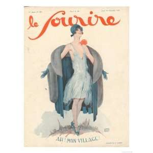  Le Sourire, Paris Womens Magazine, France, 1920 Giclee 