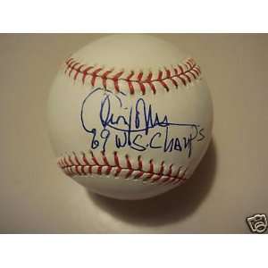  Cleon Jones Autographed Ball   69 Ws Champs Official Ml W 