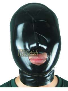 100% Handmade Latex Rubber Hood Mask SETISH open mouth and nose #02002 