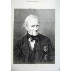   1875 Fine Art Portrait Viscount Stratford De Redcliffe