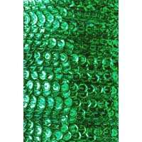 Green 5mm Strung Sequin Trim Roll Spool Cup Style  