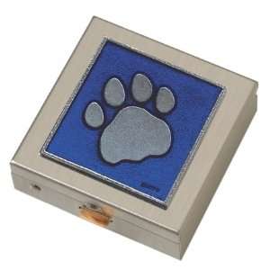  Blue Pawprint Small Pill Box
