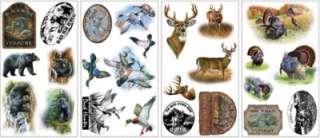   DEER TURKEYS WALL DECALS Animals Stickers Hunting Room Decorations