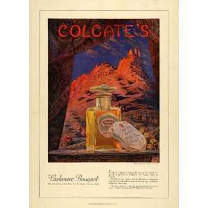  1922 Ad Colgate Vale Cashmere Bouquet Toilet Soap Perfume 