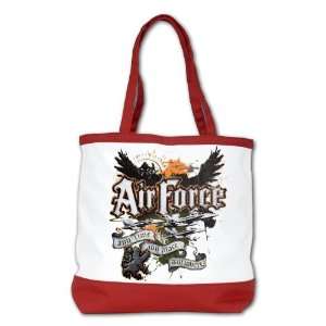  Shoulder Bag Purse (2 Sided) Red Air Force US Grunge Any 