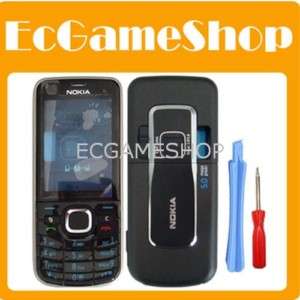 Black Nokia 6220C 6220 Full Housing Cover Case +KP+TL  