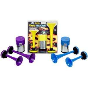   Dual Tone Xtreme Air Horns   Red Trumpets and Hose Automotive