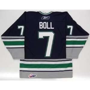  Jared Boll Plymouth Whalers Rbk Ohl Jersey Blue Jackets 