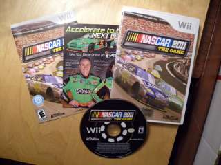 NASCAR The Game 2011 Nintendo Wii Complete with Manual And Box Nice 