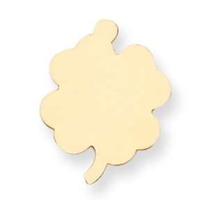  14K Gold 4 Leaf Clover Stamping Disc Arts, Crafts 