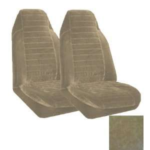  Universal Fit High Back Encore Pattern Front Bucket Seat Cover   Sand