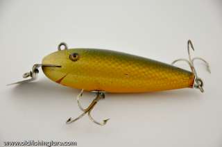 Creek Chub Wiggler Lure Early Hand Painted Gills Double Line Tie Great 