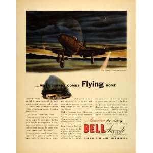  1942 Ad Bell Aircraft Corp Buffalo NY P 39 Airacobra Fighter 