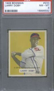 1949 Bowman 233 Larry Doby PSA 8 (6592)  