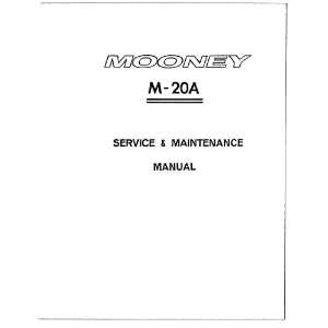  Mooney M.20 A Aircraft Service Maintenance Manual Sicuro 
