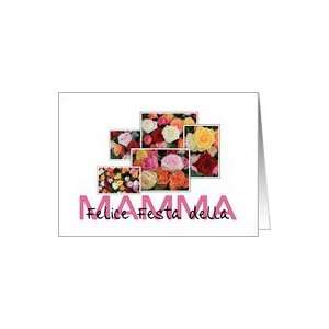  Mothers Day card in Italian, mixed bouquet Card Health 